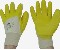 Arbeitsschutzhandschuh, Nitril - Handschuh, Stickbund, gelb