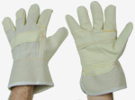 Arbeitshandschuhe - Arbeitsschutzhandschuh,  Polsterlederhandschuh TOP, beige, Stulpe, Polsterleder