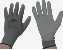 Arbeitsschutzhandschuhe, Montagehandschuhe-Strickhandschuh, Nylon mit PU-Beschichtung, grau